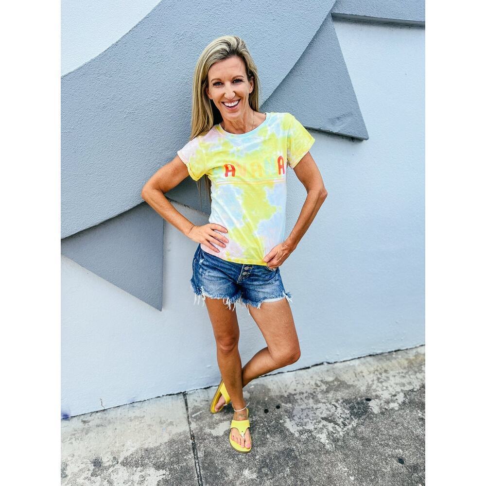 PROJECT KARMA TIE DYE HAVANA SHORT SLEEVE RETRO INSPIRED T-SHIRT NEW XL